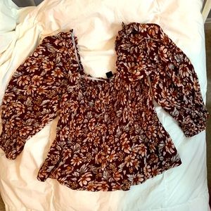 American Eagle Floral Long Sleeve